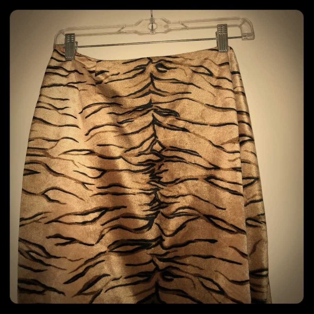 Tiger striped skirt